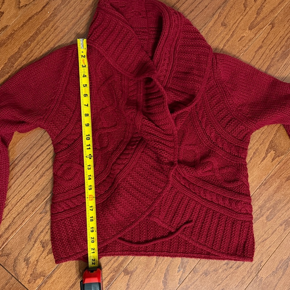 APT 9 red cardigan sweater - Size Medium - Picture 8 of 9